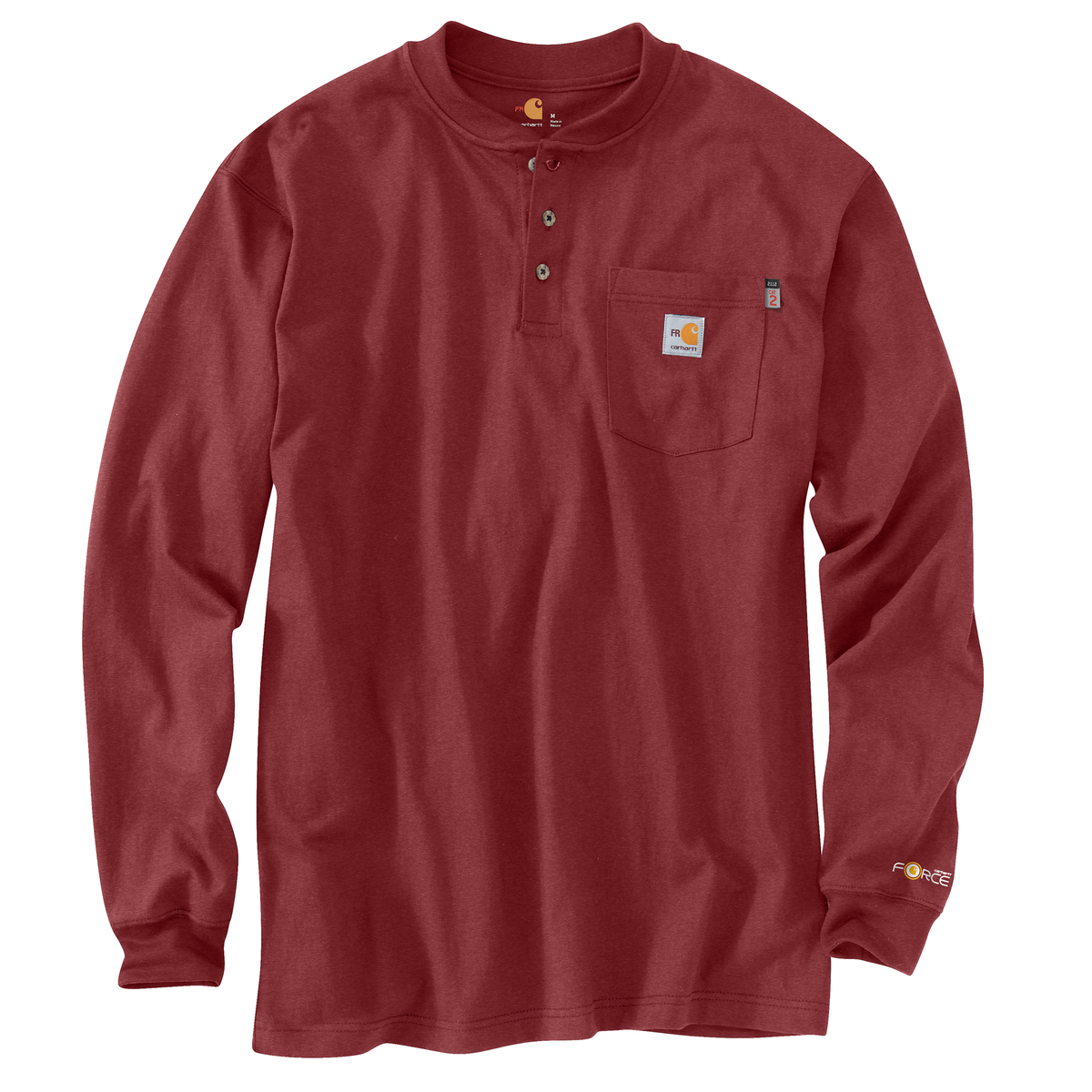 Carhartt FR Force Loose Fit Midweight Long-Sleeve Pocket Henley Shirt