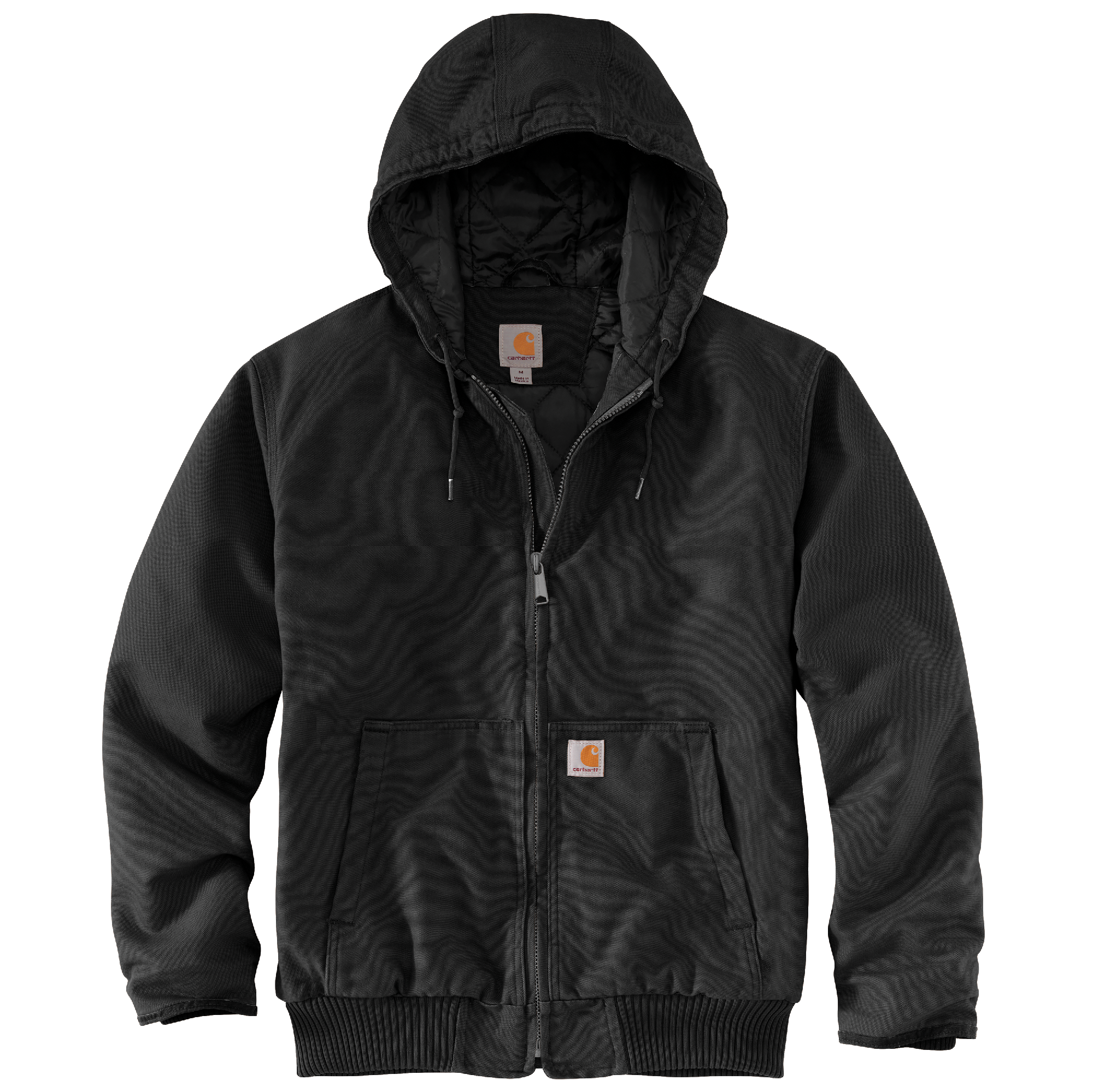 Carhartt ActiveJacket Feed Black L相当 中綿 Carhartt Active Jacket - Black Rinsed | Flatspot