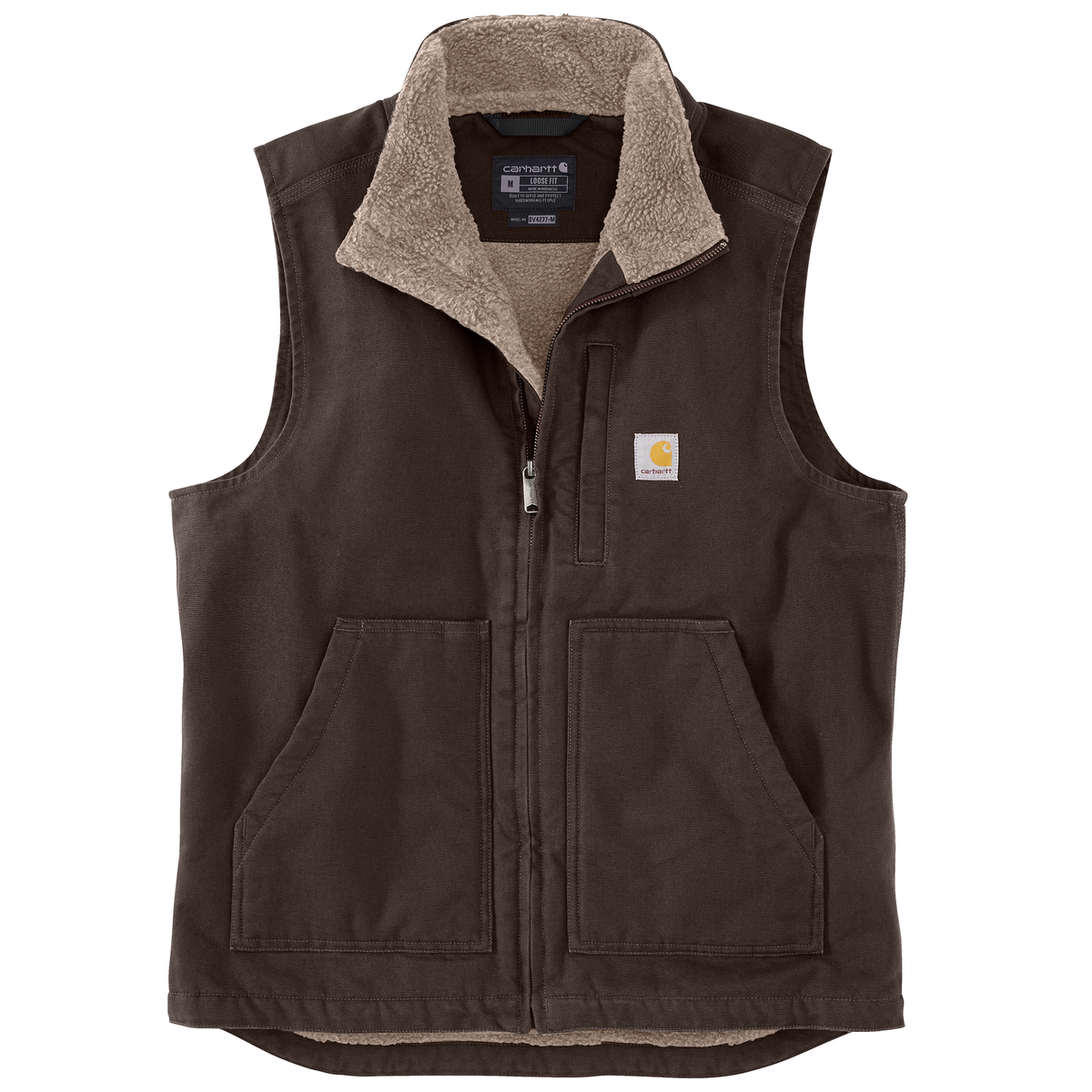 Carhartt Washed Duck Sherpa Lined Vest (2 COLOR OPTIONS)