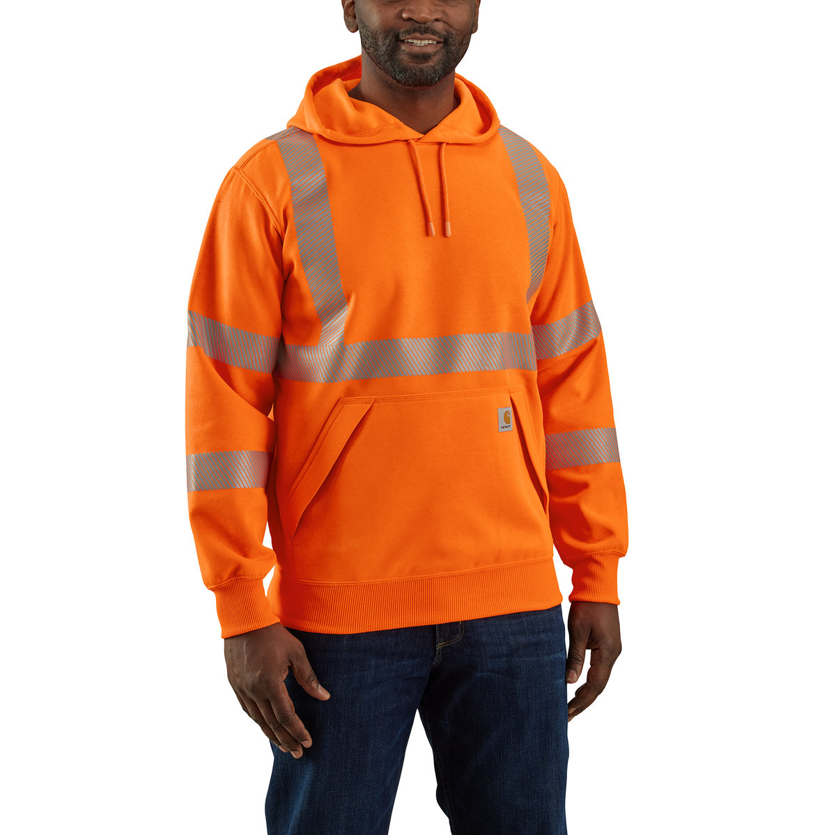 Carhartt High-Vis Rain Defender Loose Fit Midweight Class 3 Sweatshirt (2 COLOR OPTIONS)