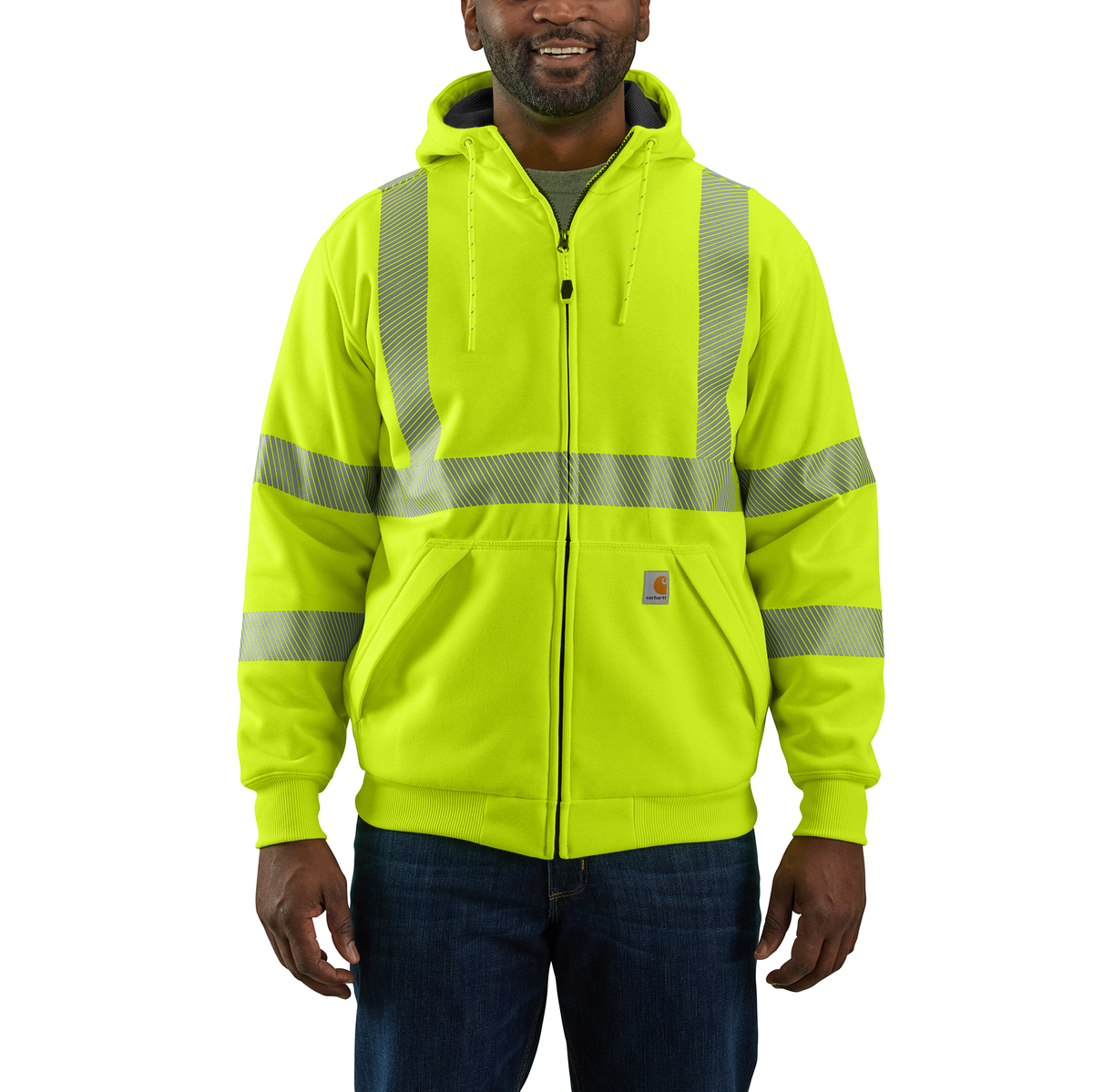 Carhartt High-Vis Rain Defender Loose Fit Midweight Thermal Lined Full Zip Class 3 (2 COLOR OPTIONS)