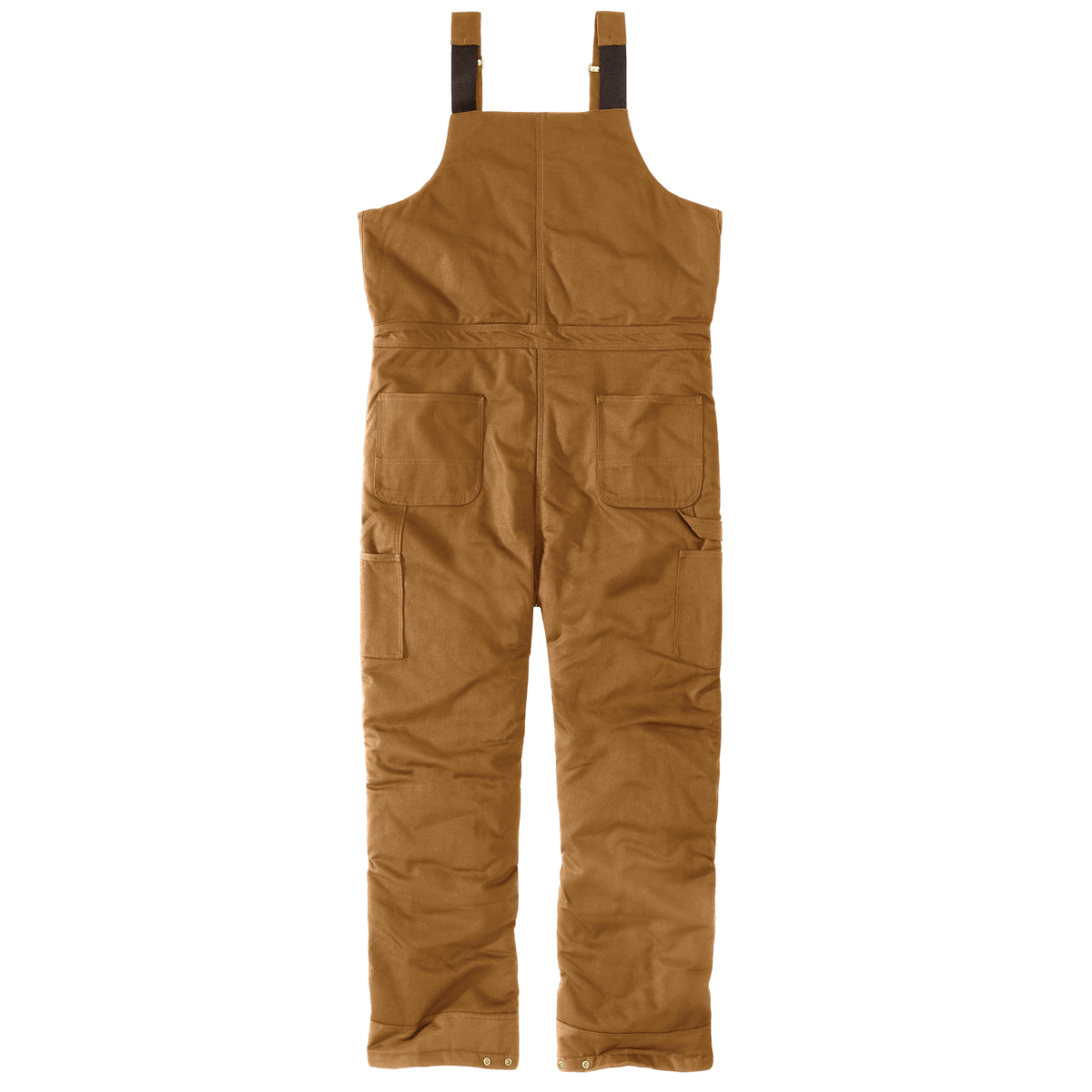 Loose Fit Firm Duck Insulated Bib Overall (BRN)