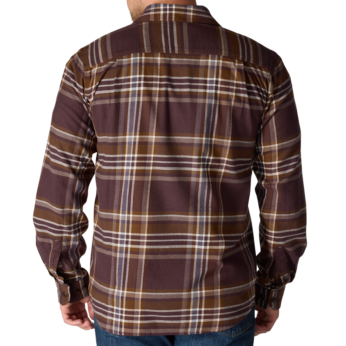 RUGGED FLEX™ RELAXED FIT MIDWEIGHT FLANNEL LONG-SLEEVE PLAID SHIRT