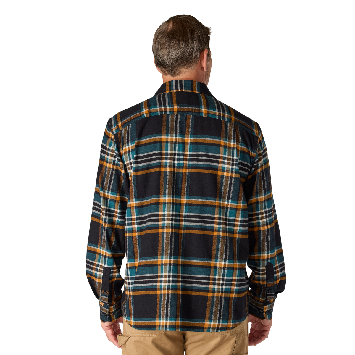 RUGGED FLEX™ RELAXED FIT MIDWEIGHT FLANNEL LONG-SLEEVE PLAID SHIRT