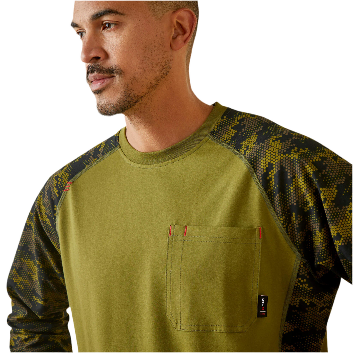 Ariat FR Stretch Camo Baseball LS T-shirt