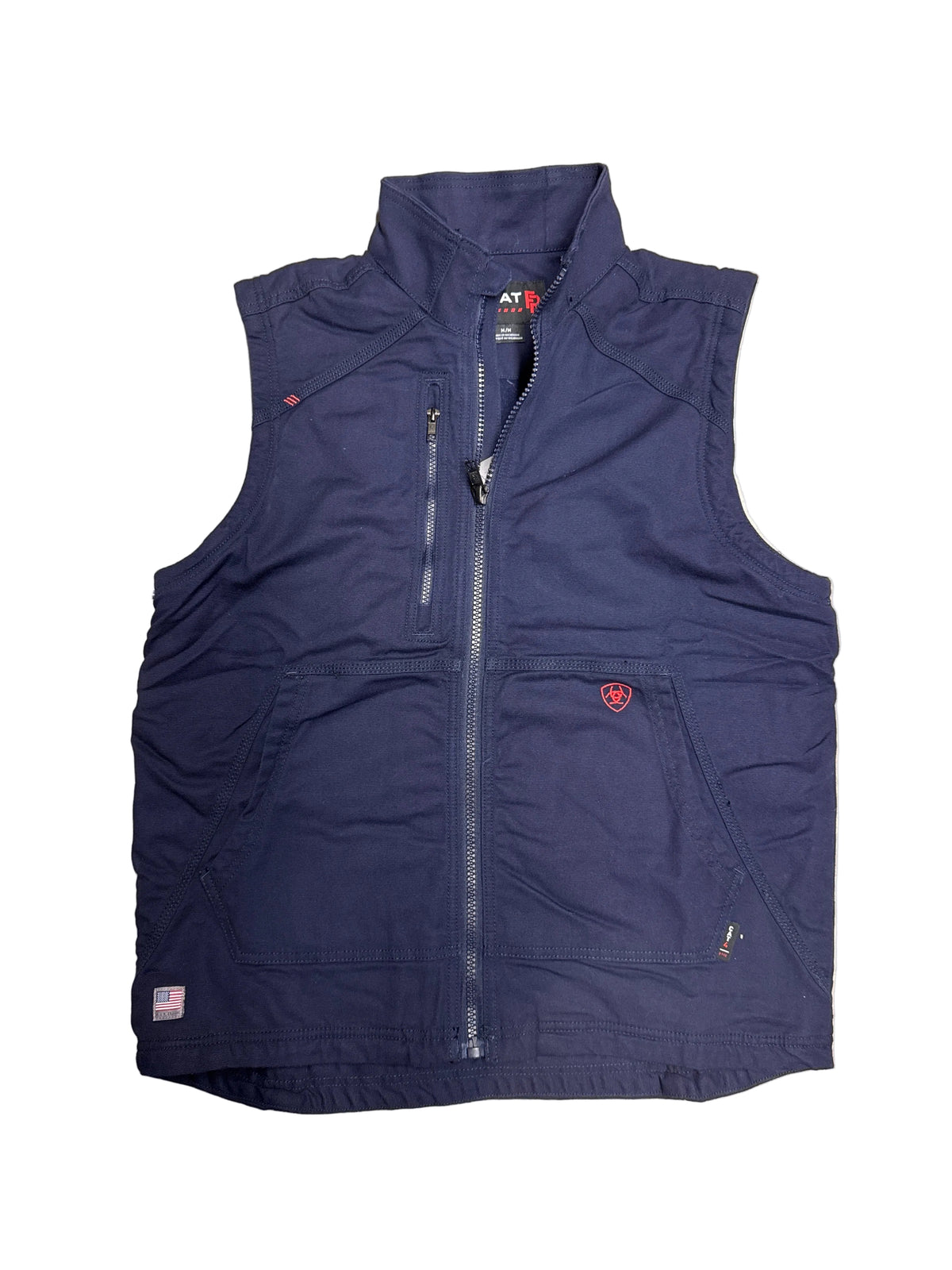 Ariat FR Duralight Stretch Canvas Vest (Navy)