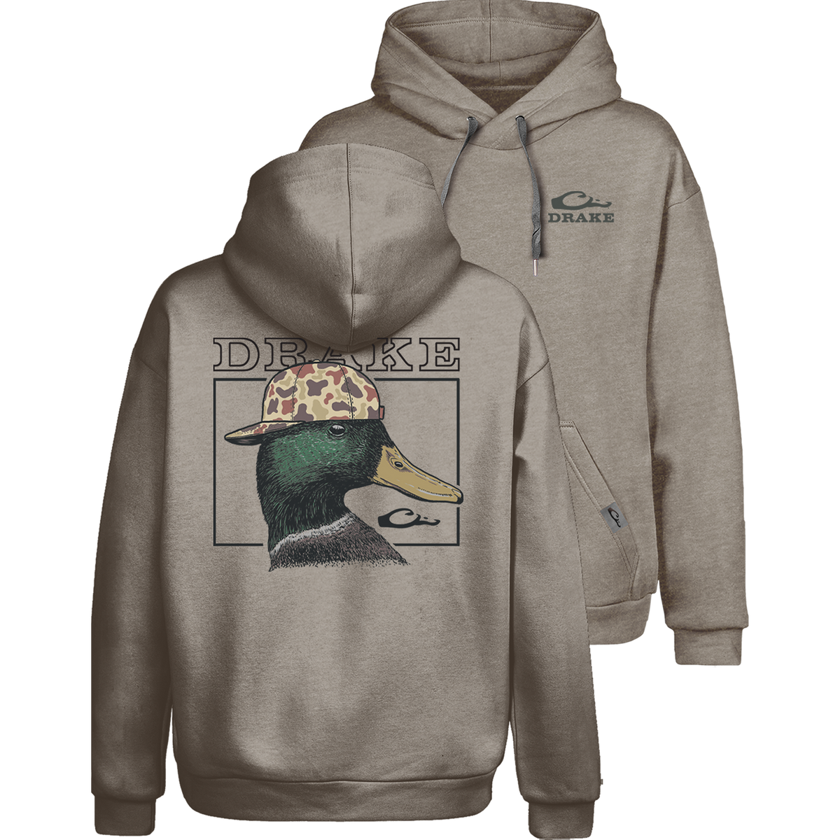 Back Cap Mallard Graphic Hoodie