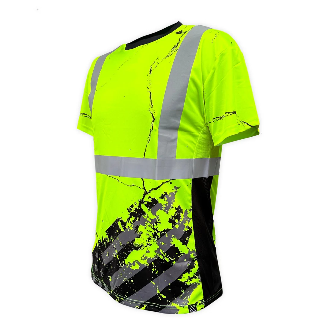 SS360º American Grit - Yellow - Class 2 - Type-R - UPF 40 - Reflective Safety Shirt