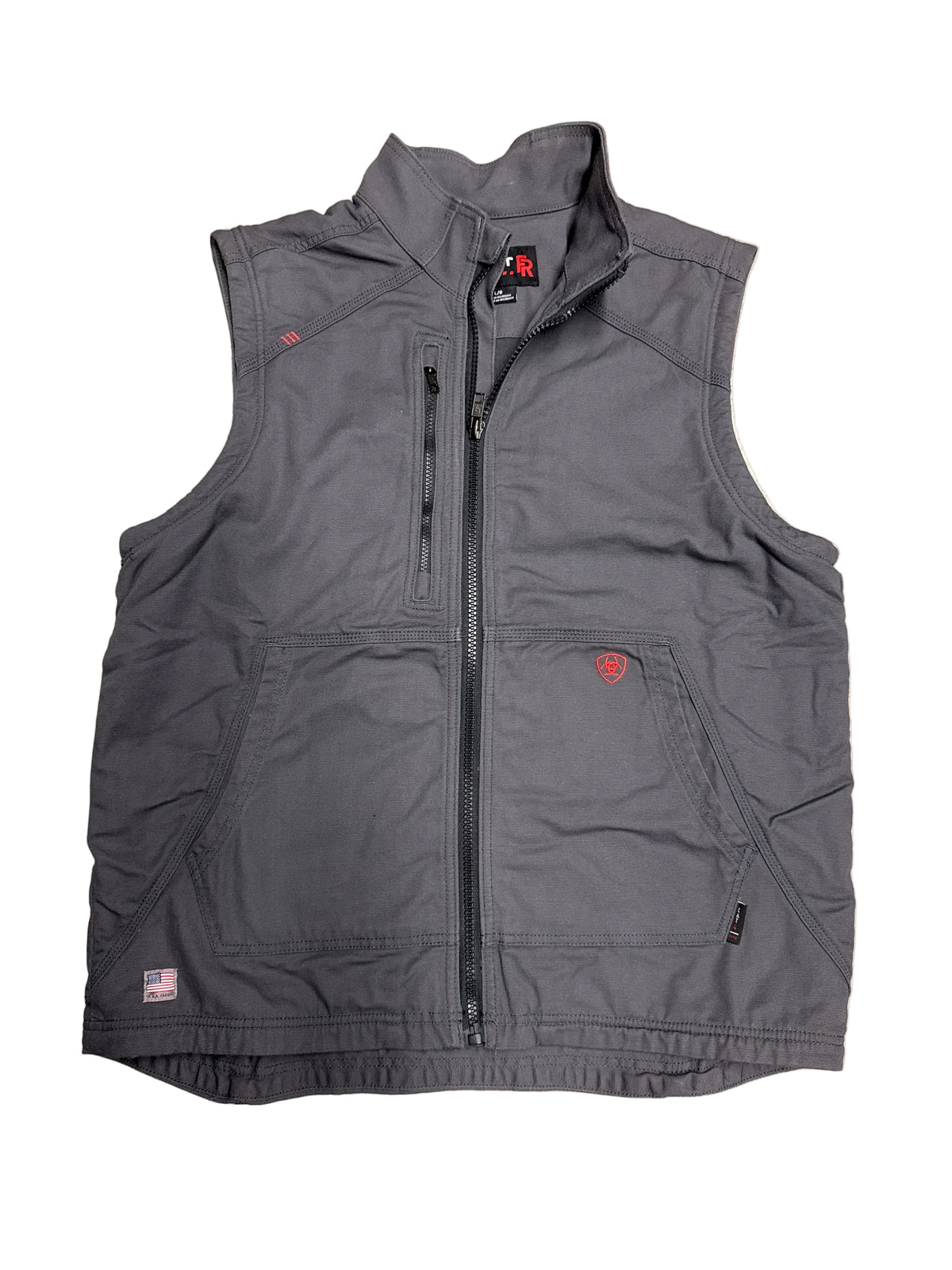 Ariat FR Duralight Stretch Canvas Vest (Gray)