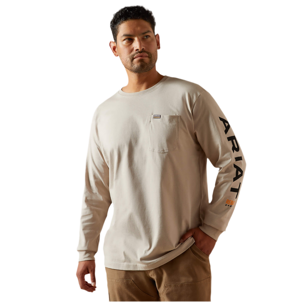 MNS Rebar Cotton Strong Standard Logo Pocket T-Shirt