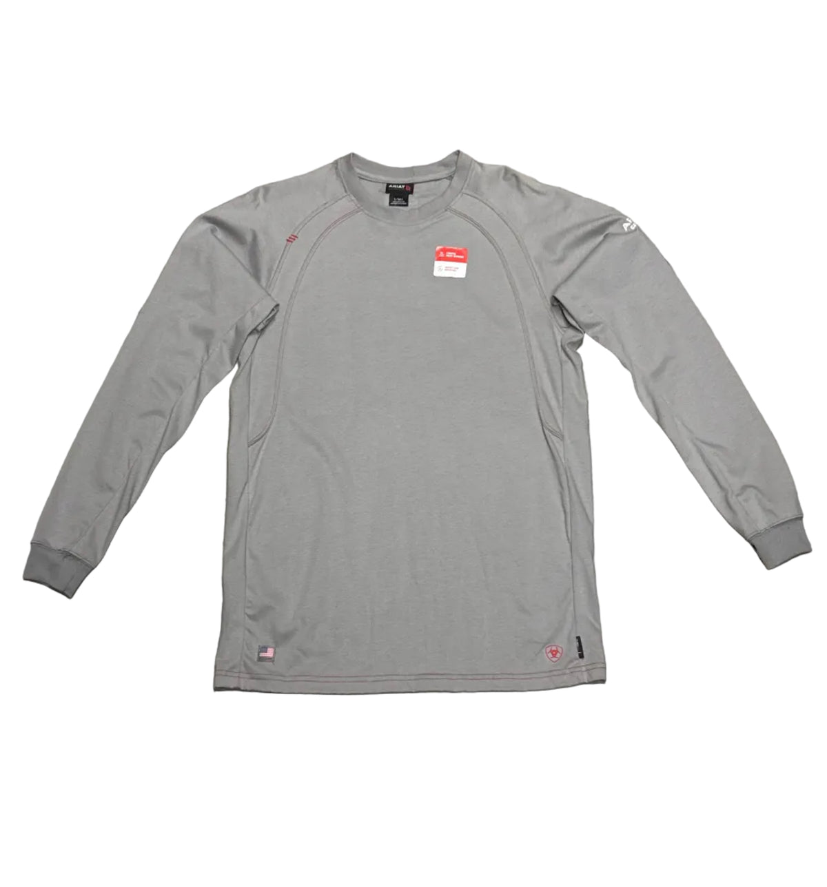 Ariat FR Work Crew Long Sleeve T-shirt (silver Fox)