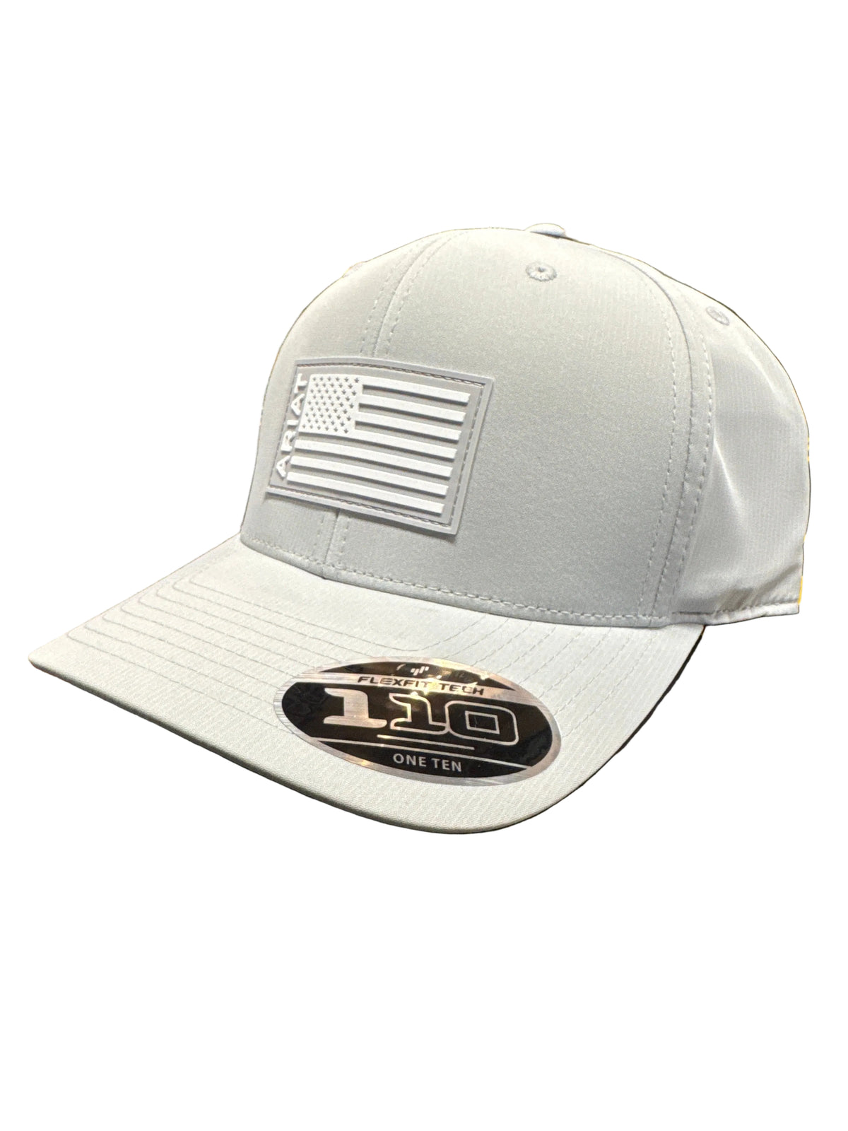 Ariat Grey Hat with White Flag