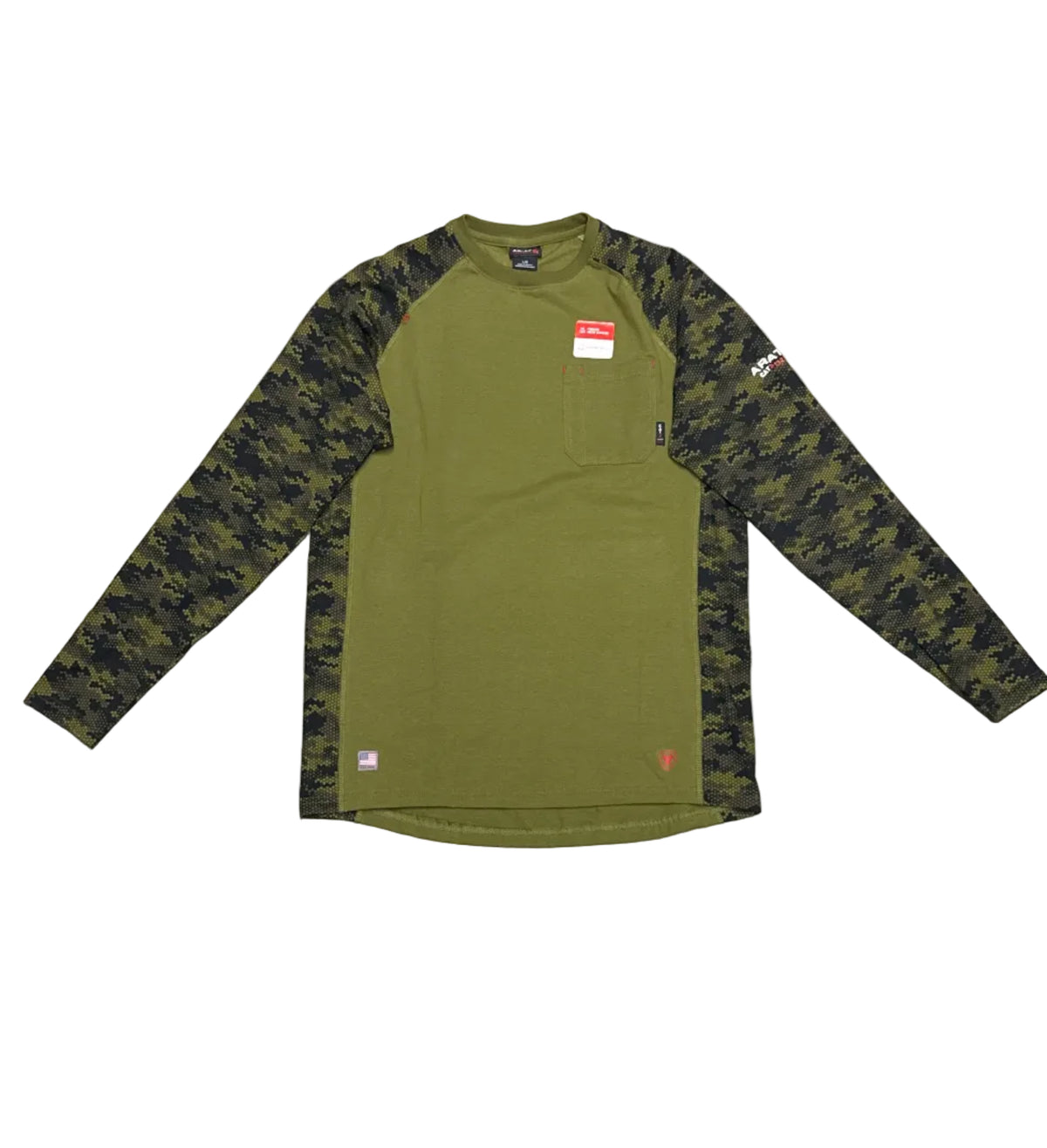Ariat FR Stretch Camo Baseball LS T-shirt