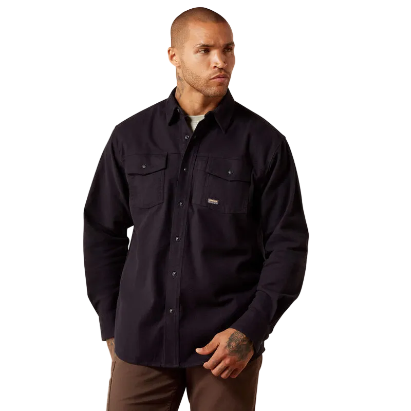 Rebar Flannel Twill Snap Work Shirt