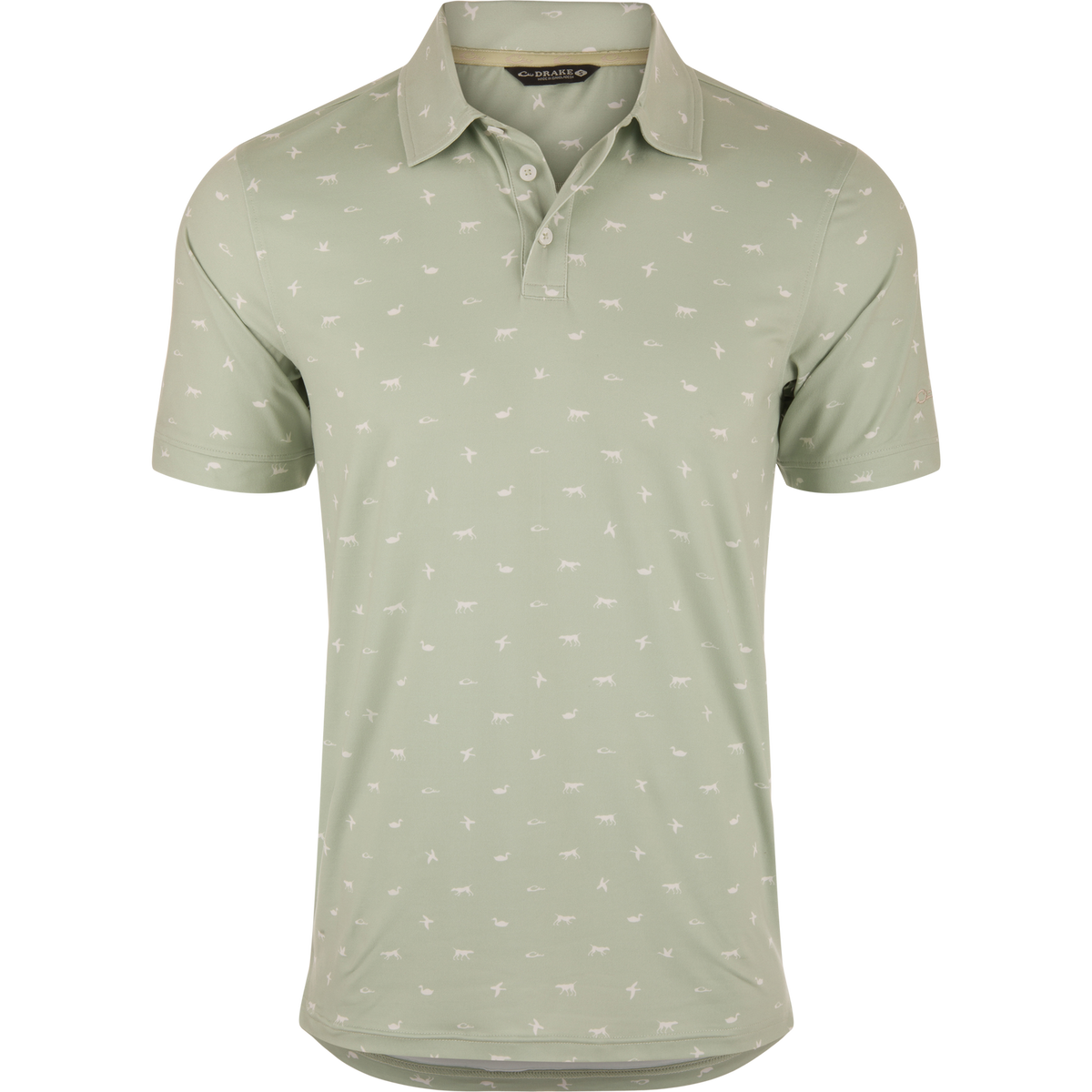 Print Performance Polo Shirt