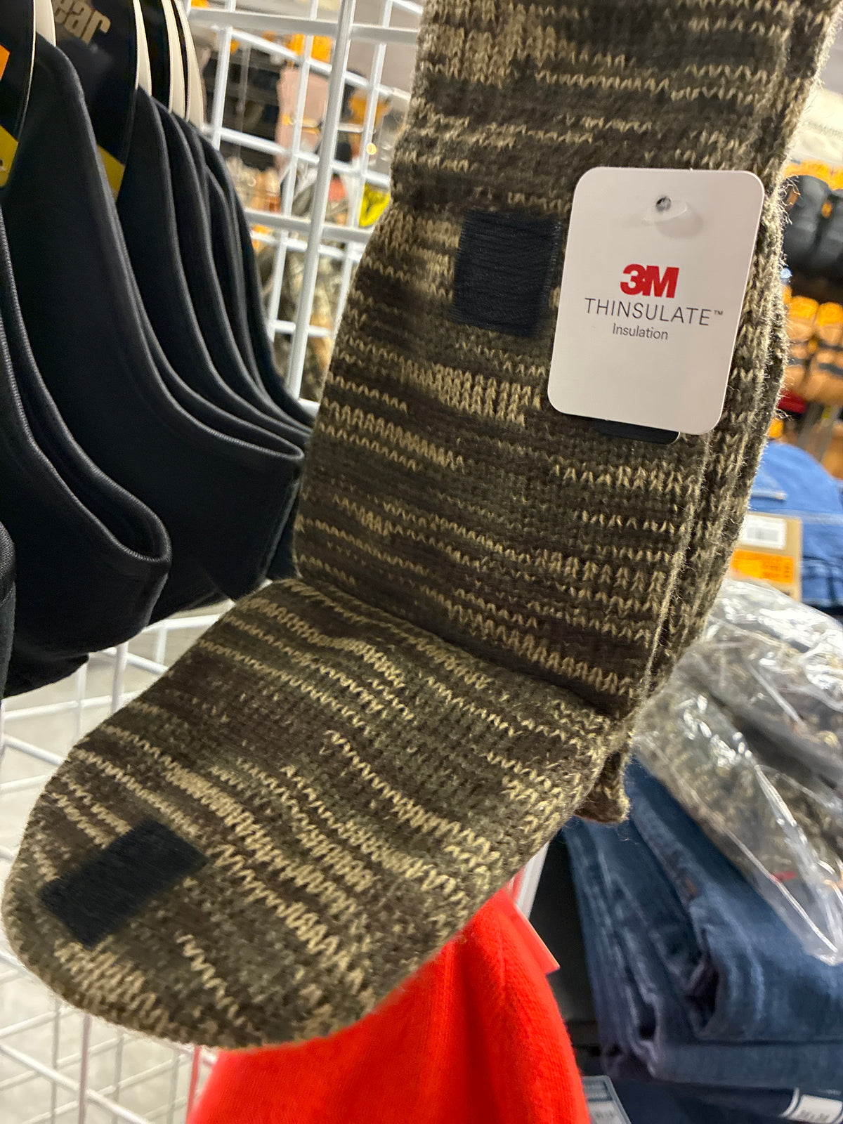 QUIETWEAR KNIT FLIP GLOVES WITH 40 GR THINSULATE