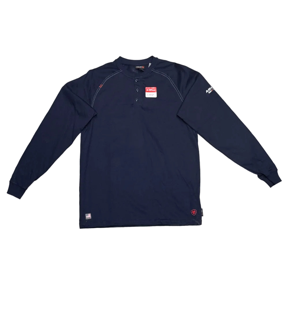Ariat FR Henley Long Sleeve Top (Navy)