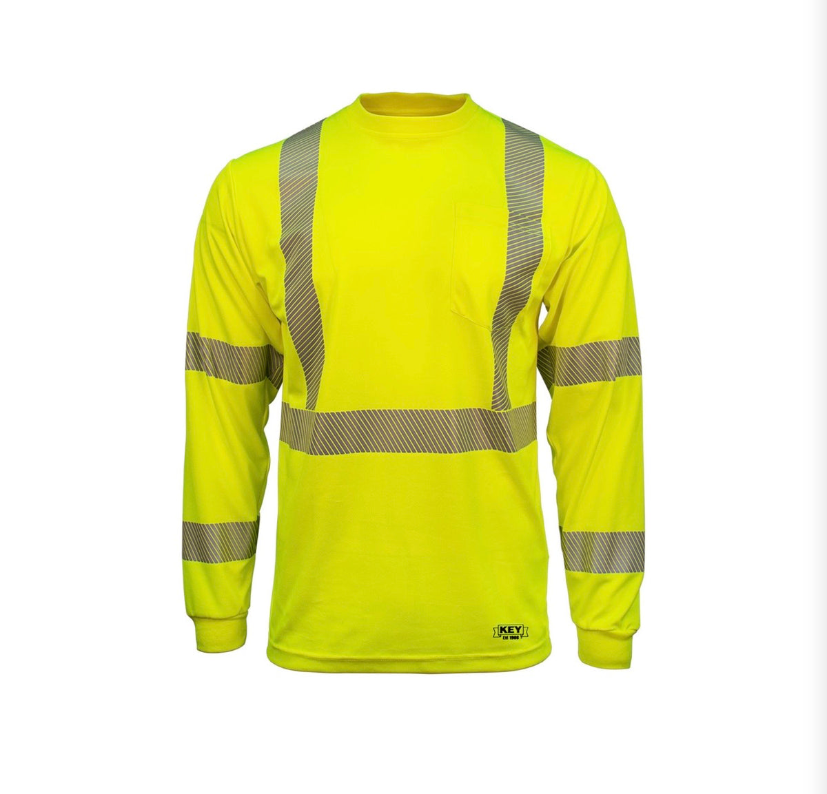 ANSI Class 3 Segmented Tape UltraSoft Long Sleeve Pocket Tee