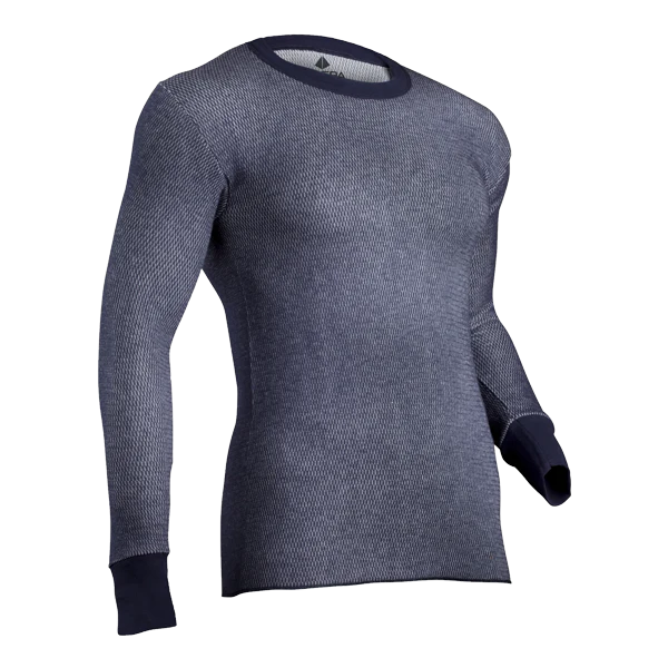 Men's Dual Face Raschel Performance Thermal Crew