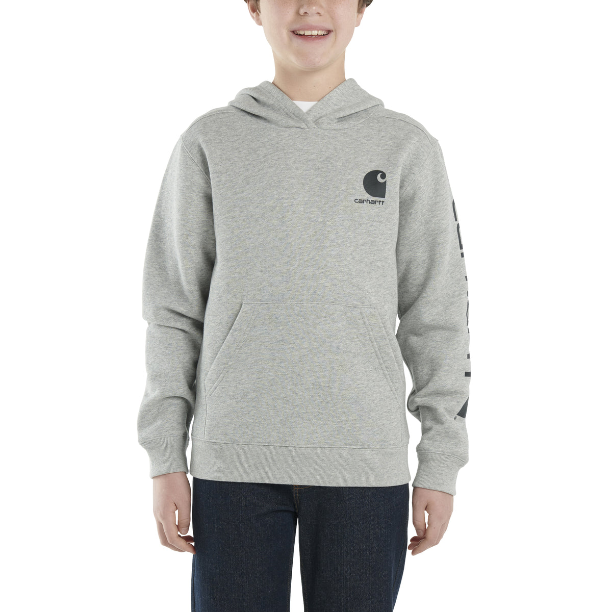 Kids Carhartt Long-Sleeve Graphic Sweatshirt (3 Color Options)