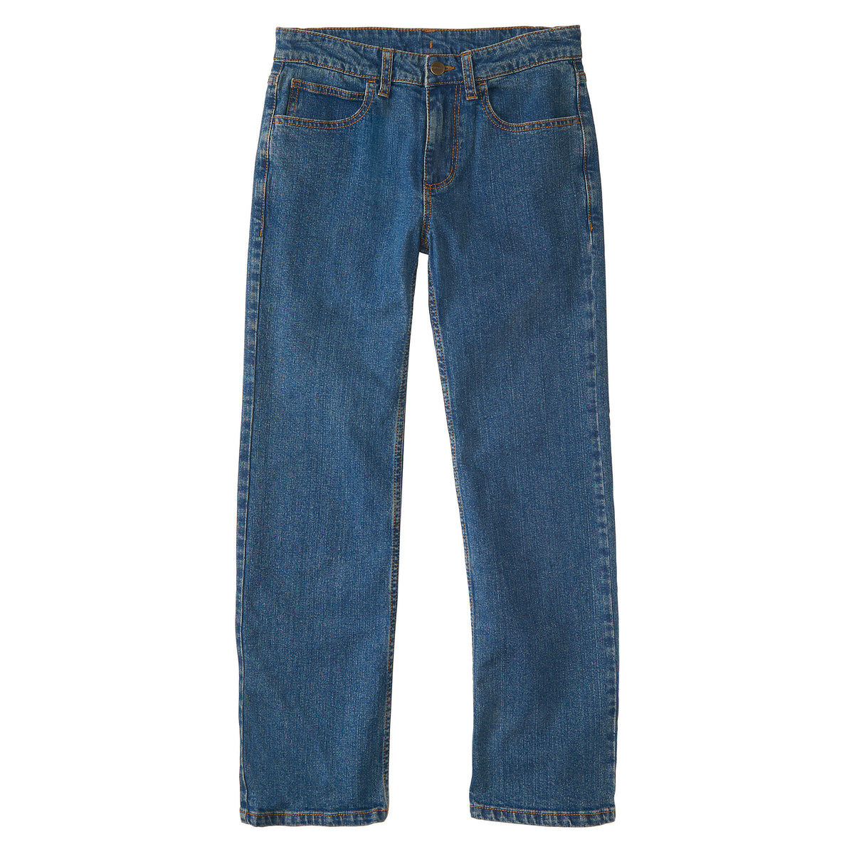 Kids Carhartt Rugged Flex® Relaxed Fit Denim 5-Pocket Boot-Cut Jean Medium Wash Denim