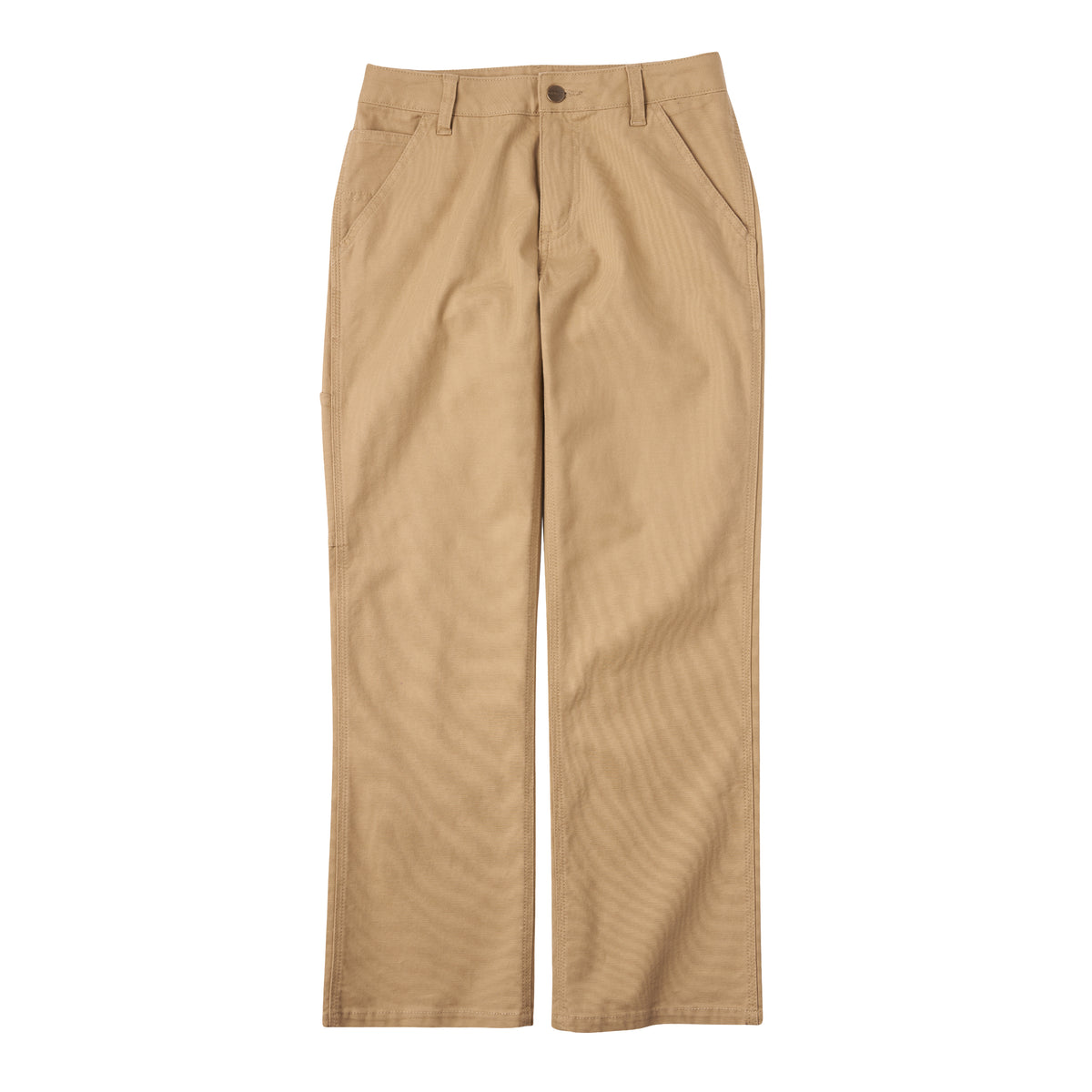 Kids Carhartt Rugged Flex® Loose Fit Canvas Utility Boot-Cut Work Pant Dark Khaki