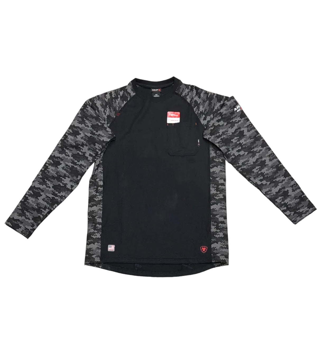 Ariat FR Stretch Camo Baseball LS T-shirt