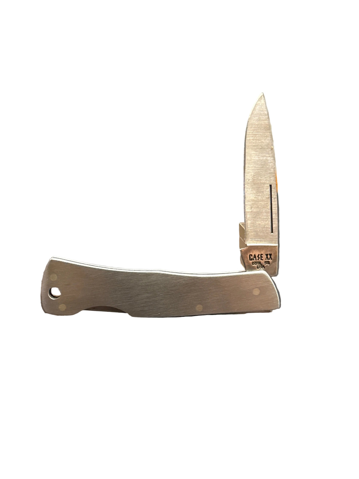 Brushed Stainless Steel Executive Lockback