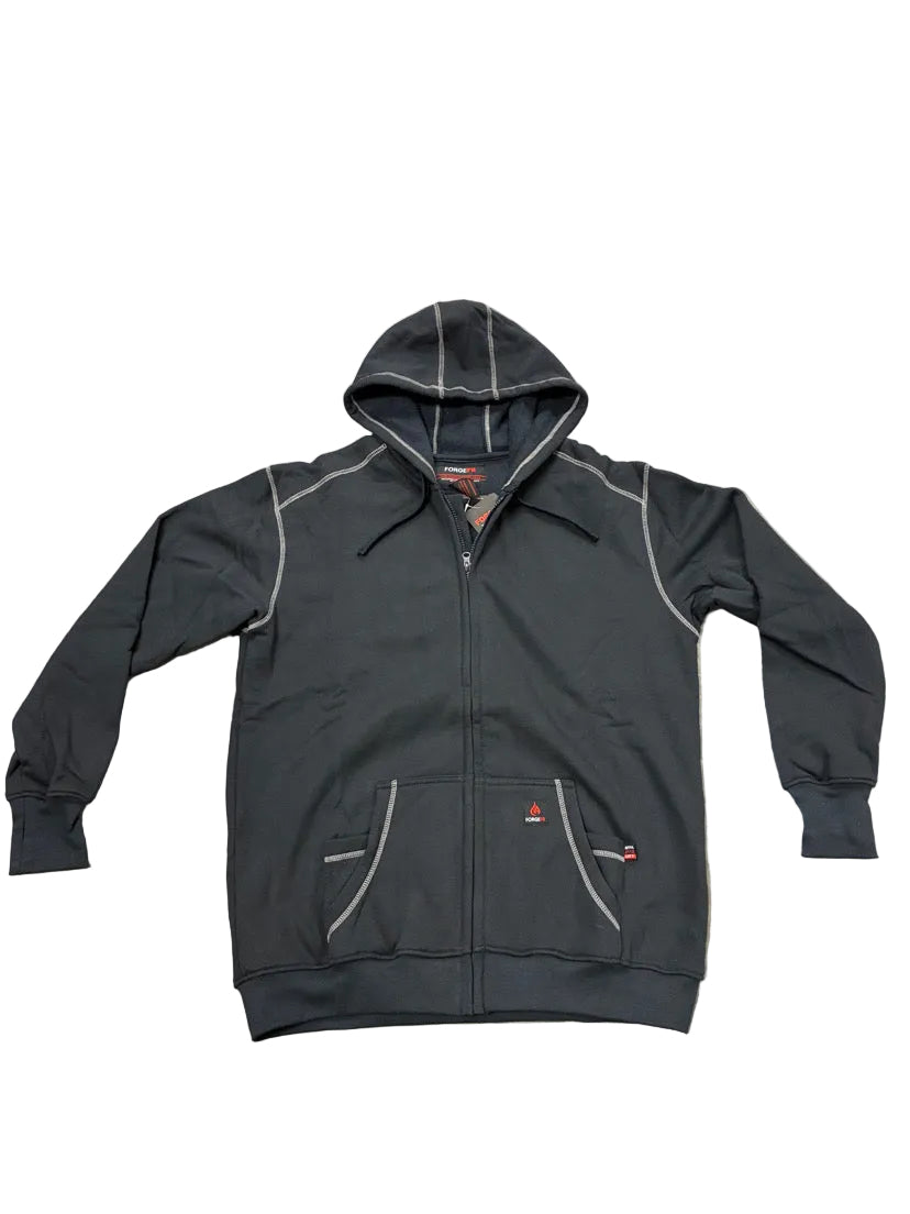 Forge Fr Men's Black Hoodie With Zipper
