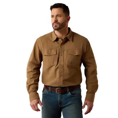 Rebar Flannel Twill Snap Work Shirt