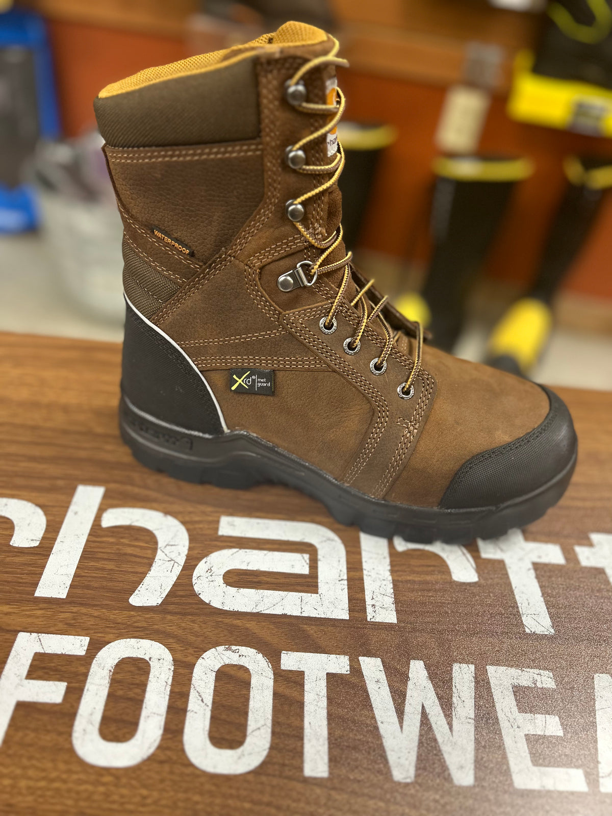 Carhartt Rugged Flex Waterproof Internal Met Gaurd 8” Comp Toe Work Boot