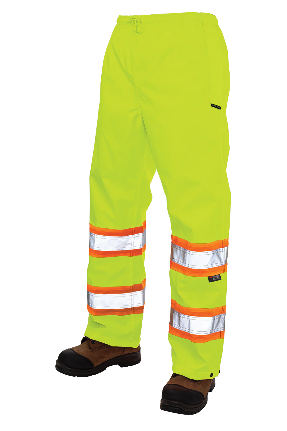 PULL-ON RIPSTOP SAFETY RAIN PANT