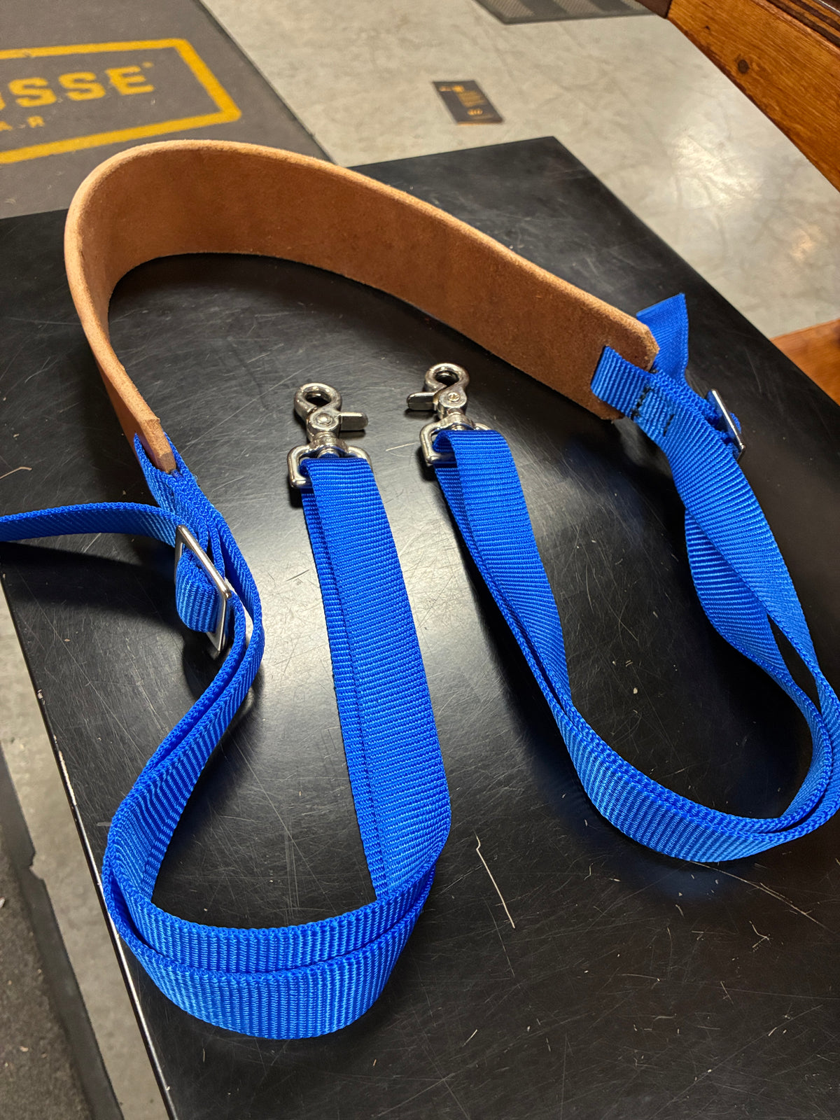 USA Made Leather/Nylon Miner Strap