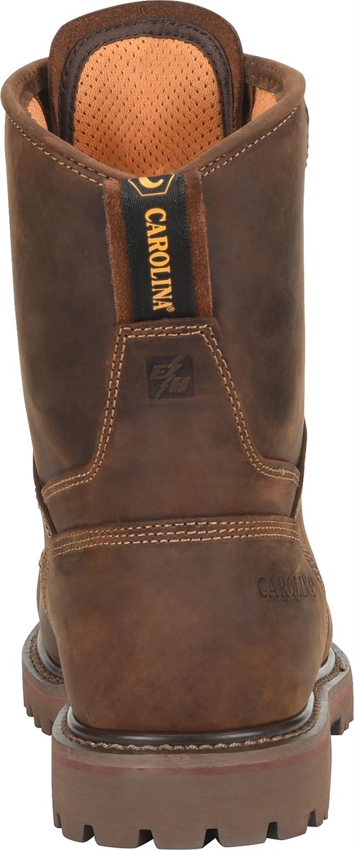 Carolina 8” Waterproof Broad Toe Work Boot (Soft Toe)